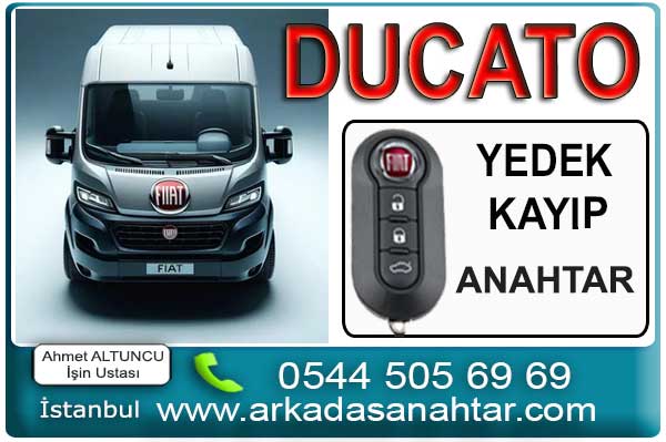 Ducato anahtarı tüm anahtarlar kaybolsada araç başında anahtar yapabiliyoruz. Yedek anahtar için işyerimize bekliyoruz.