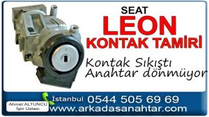 Seat Leon kontak tamiri garantili ve araç başında yapıyoruz. Kontak sıkıştı anahtar dönmüyor. Anahtarcı Çilingir.