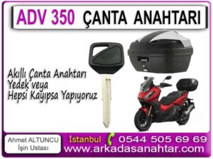 Honda ADV 350 & Forza Çanta Anahtarı Yapımı – Profesyonel ve Garantili Hizmet Honda ADV 350 ve Honda Forza marka motosikletlerin çantalı modelleri için çanta anahtarı yapımı ve çoğaltma hizmeti sunuyoruz. Mekanik çanta anahtarı, akıllı çanta anahtarı ve yedek çanta anahtarı ihtiyaçlarınızda; tüm anahtarlar kayıp olsa bile profesyonel çözümler üretiyoruz.