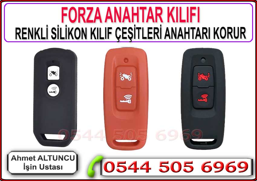 Honda Forza anahtar silikon kılıf satışı, smart key koruyucu kılıf ve anahtar koruma aksesuarı