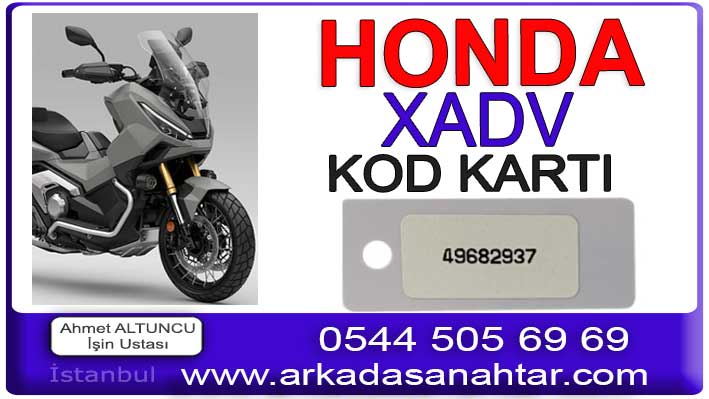 Honda Xadv Anahtar 5 Honda Xadv Kod Kartı Kodla Çalıştırma
