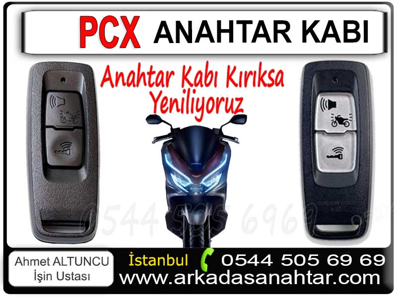 Pcx Anahtarı 9 Honda Pcx Anahtar Kabı Değişimi ve Yenileme Hizmeti Honda Pcx motor anahtarı ya da araç anahtarı dış kabı, zamanla yıpranabilir, çatlayabilir veya estetik görünümünü kaybedebilir. Bu gibi durumlarda yalnızca anahtar kabının değiştirilmesi, hem ekonomik hem de pratik bir çözümdür.