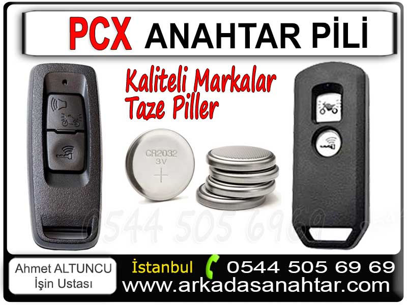 Pcx kumandası yada akıllı anahtar pil değişimi ihtiyacı durumunda işyerimizden kaliteli pil tedariği yapabilirsiniz. Özellikle anahtarsız giriş ve anahtarsız çalıştırma
