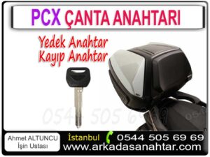 Çanta Anahtarlarımın Hepsi Kayboldu Yapılabilir mi? Pcx motosikletinizin çanta anahtarınızı kaybettiyseniz ya da anahtarınız kırıldıysa, endişelenmeyin. Özel ekipman ve tecrübemizle, yedek anahtar üretimi veya yeni anahtar yapımı konusunda hızlı ve güvenilir çözümler sunuyoruz.