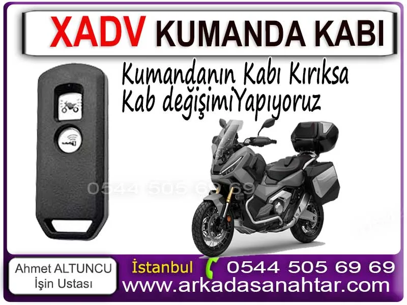 Honda XADV 750 motosiklet kumanda kabı yenileme, smart key ve kumanda dış kasa değişimi