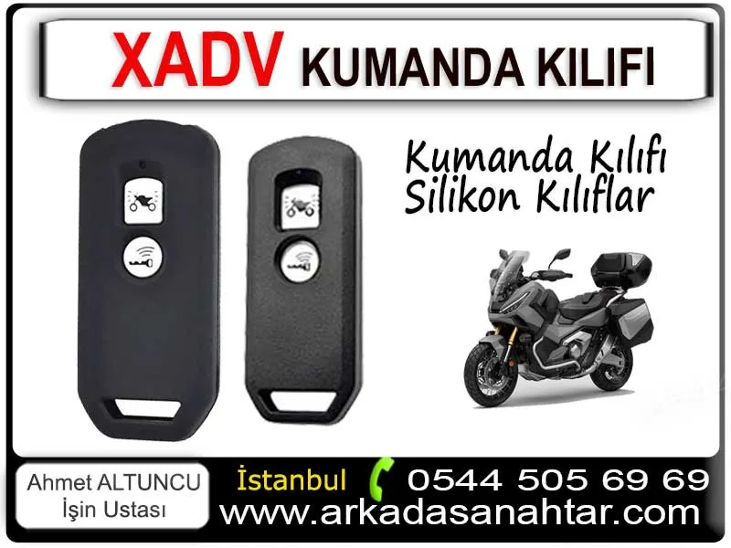 Honda XADV 750 motosiklet anahtar silikon kılıfı, smart key koruyucu kılıf ve anahtar koruma aksesuarı