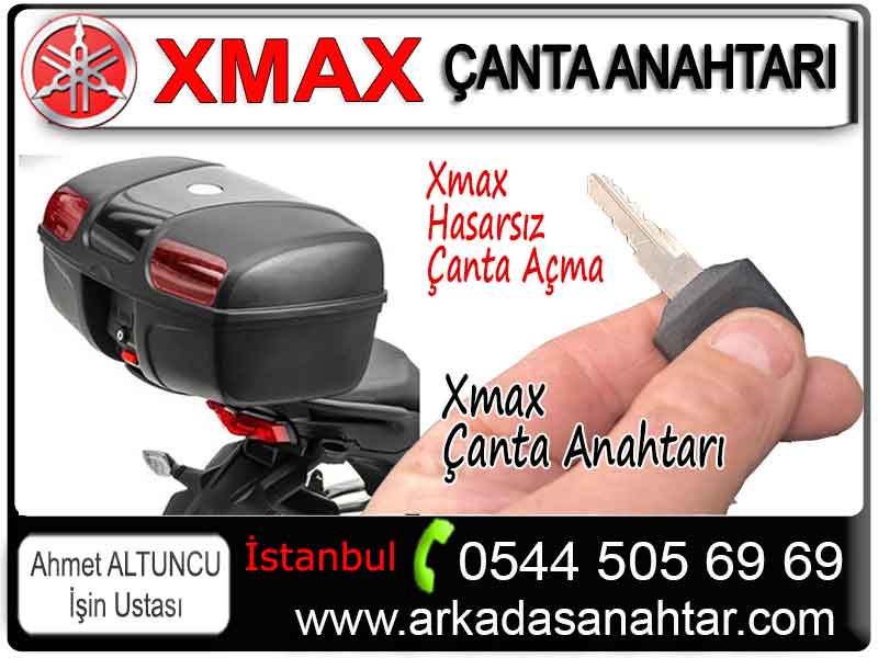 Yamaha Xmax  çanta anahtarı yapımı için professional hizmet. Akıllı çanta anahtarı ve diğerleri için tüm anahtarlar kayıp olsada anahtar yapabilmekteyiz.