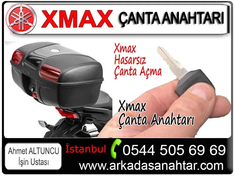 Yamaha XMAX scooter çanta kilidi anahtarı yapımı ve anahtar çoğaltma işlemi