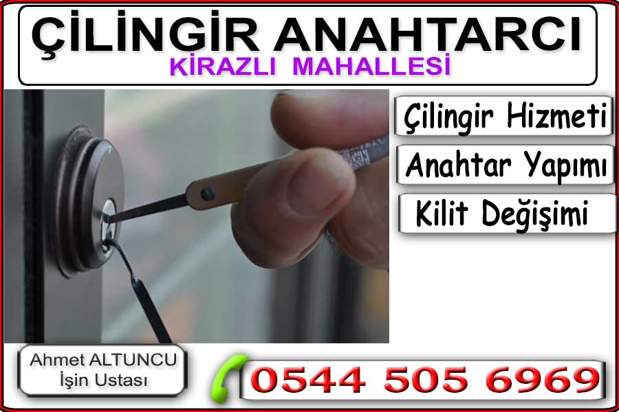 Kirazlı Anahtarcı Çilingir 1 Kirazlı Anahtarcı Çilingir. Bağcılar Kirazlı mahallesinde anahtarci çilingir kapı açma hizmeti veriyoruz. Anahtar içerde kaldı kapıyı çektim yada kapı kilitli anahtarları kaybettim sorunlarına uzmanından çözümler. Acil çilingir hizmeti.