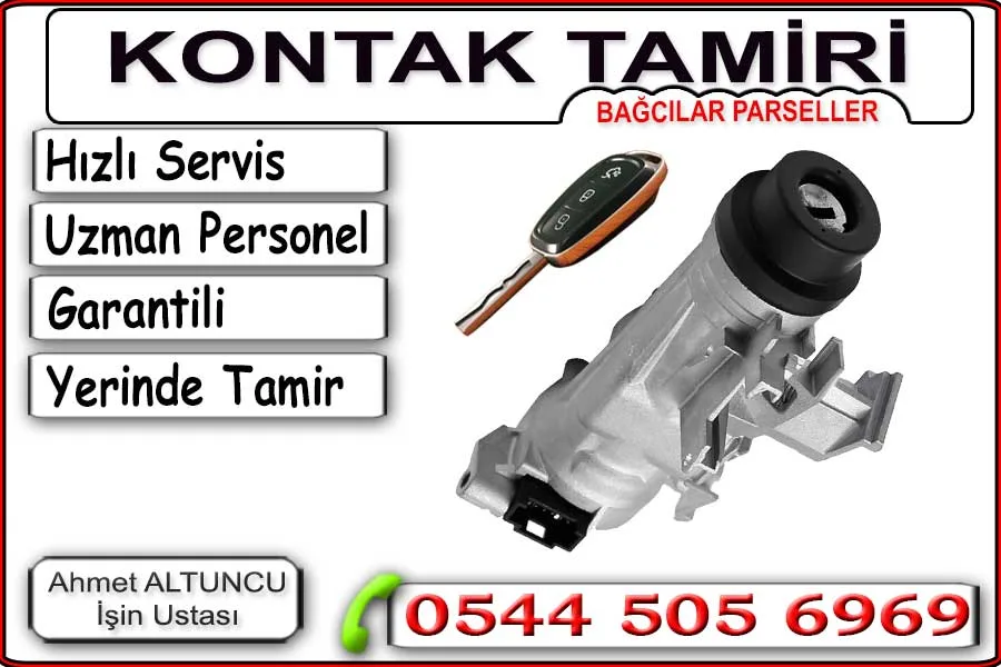 Bağcılar kontak sıkışması anahtar sıkıştı kontak dönmüyor. Kontağı kapatamıyorum anahtar stop etmiyor arızalarına yerinde garantili tamir ve çözümler sunuyoruz.