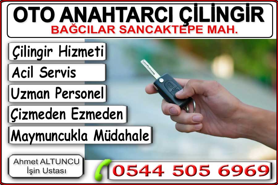 Araba kapısı yada bagajı açma. Anahtar içinde bagajda kaldı. Yedek Anahtar kopyalama çoğaltma. Kilit ve göbek değiştirme yapıyoruz. Yeni bir eve taşındınız yada anahtarınız kaybolduysa anahtarlarınızı değiştirmek isteyebilirsiniz. Bağcılar Sancaktepe mahallesinde anahtarci çilingir kapı açma hizmeti veriyoruz. Anahtar içerde kaldı kapıyı çektim yada kapı kilitli anahtarları kaybettim sorunlarına uzmanından çözümler. Acil çilingir hizmeti..