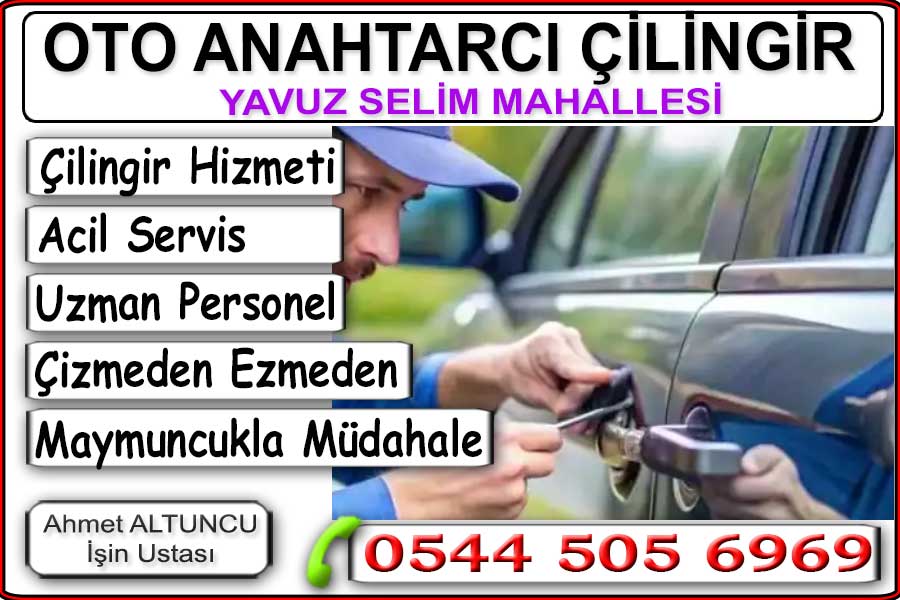 Bağcılarda Oto Araba çilingiri. Bağcılar Yavuz Selim mahallesi anahtar çoğaltma. Yedek Anahtar kopyalama çoğaltma. Kilit ve göbek değiştirme yapıyoruz. Yeni bir eve taşındınız yada anahtarınız kaybolduysa anahtarlarınızı değiştirmek isteyebilirsiniz. Bağcılar Yavuz Selim mahallesinde anahtarci çilingir kapı açma hizmeti veriyoruz. Anahtar içerde kaldı kapıyı çektim yada kapı kilitli anahtarları kaybettim sorunlarına uzmanından çözümler. Acil çilingir hizmeti..