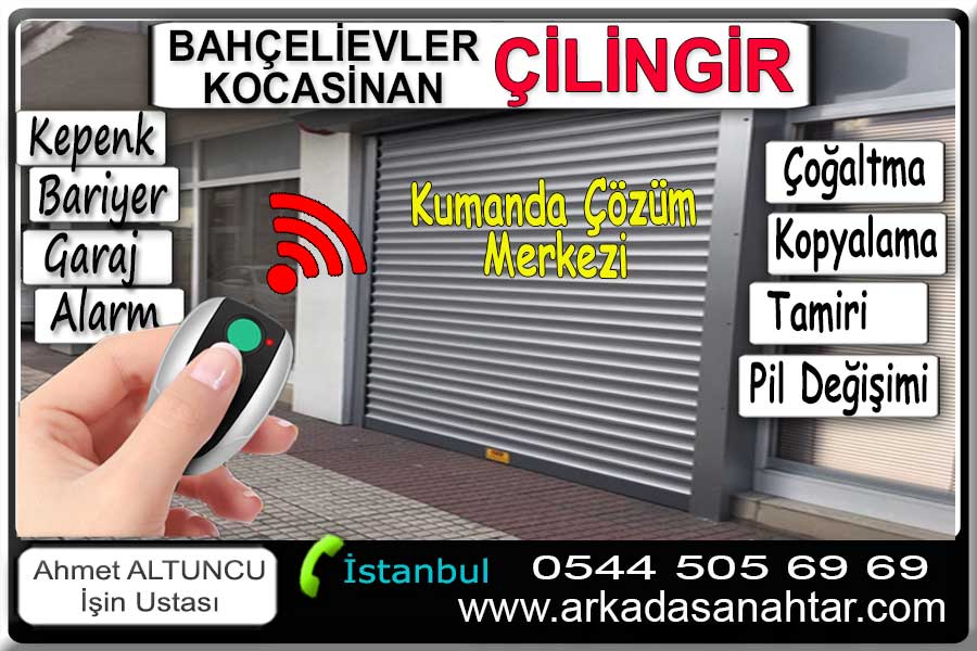 Bahçelievler Kocasinan mahallesi anahtarcı çilingir kapenk garaj bariyer kumandası. Yedek kumanda kodlama çoğaltma tamir ve pil değişimi.