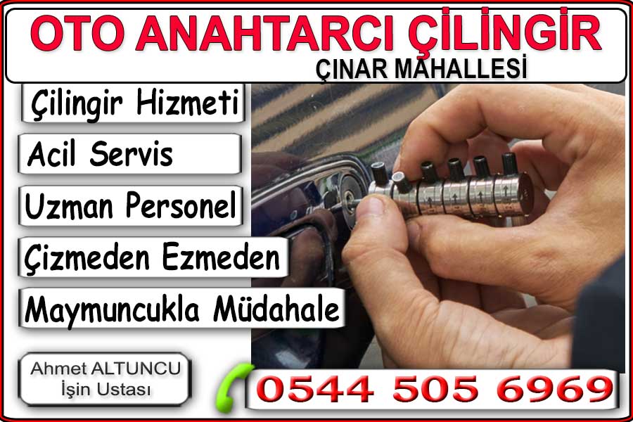 Oto Çilingir Hizmeti Bacğılar Çınar mahallesinde. Hatasız çiziksiz hasarsız hizmeti uzman personelimiz veriyor. Bağcılar Çınar Mahallesinde yedek anahtar kopyalama çoğaltma hizmeti. Bağcılar çınar mahallesinde Kilit değiştirme için usta araıyorsanız arayabilirsiniz. Bağcılar Çınar Mahallesinde anahtarcı çilingir hizmeti veriyoruz. Kapı açma kilit ve göbek değişimi için bizi arayabilirsiniz. Uzman personelimiz acil hizmet vermektedir.