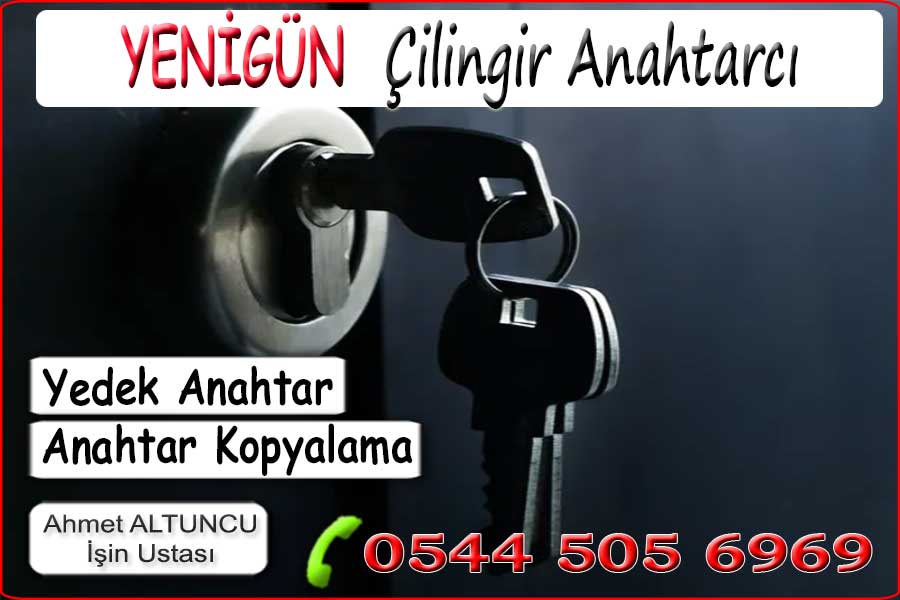 Yenigün Anahtarcı Çilingir 3 Yenigün mahallesinde anahtarcı çilingir. Kapı açma göbek değiştirme anahtar yedekleme kepenk kumandası çoğaltma kilit tamiri araba kapısı açma ev kapısı açma kilit tamiri ve yenileme bilimum çilingir hizmetleri. Motosiklet anahtar ve kumandası yapımı. Tüm anahtarlar kaybolsada çözümler sunuyoruz.