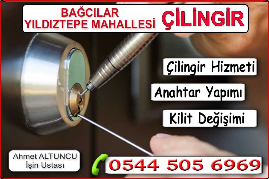 Yıldıztepe Anahtarcı Çilingir 1 Yıldıztepe anahtarcı çilingir hizmeti. Bağcılarda anahtarcı kilit değişimi kapı açma hizmeti. Acil servis en yakın anahtarcı.