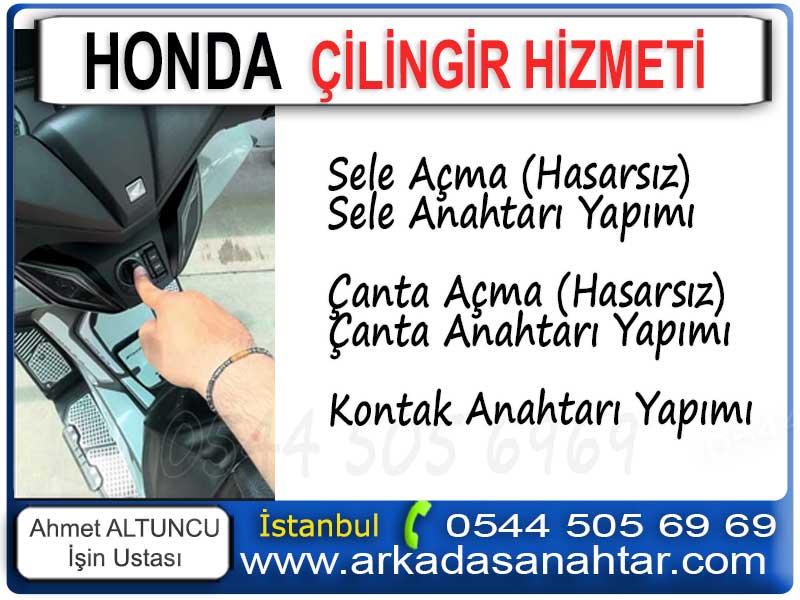 Honda Akıllı Çanta Anahtarı çantada yada sele altında kaldıysa Oto anahtarcı çilingir, işi bilen tecrübeli usta lazımsa arayınız 0544 505 6969. Anahtar çantada kaldı diyorsanız yada anahtar sele altında kaldı ise hızlı ve ekonomik çözüm için sahnedeyiz
