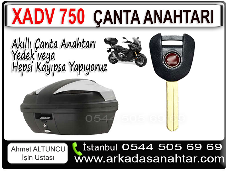 Honda Xadv 750 Akıllı Çanta Anahtarı kayıp durumunda yapımı. Motorunuzun anahtarını mı kaybettiniz? Endişelenmeyin! Uzman ekibimizle  Honda Çanta Anahtarı için işyerimizde hizmetimiz mevcuttur.