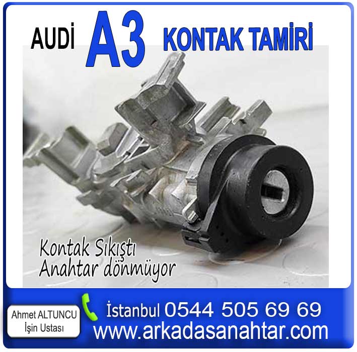 Kontak tamiri, kesinlikle ustalık ve birikim isteyen hassas bir konudur. Bu sebeple işi bilen gerçek ustalar tercih edilmelidir. Tabiiki bizde yılların birikimiyle garantili kontak tamiri yapıyoruz. Üstelik mesafe gözetmiyoruz ve böylece kısa sürede müşterilerimizin mağduriyetlerini gideriyoruz. Audi a3 kontak tamiri garantili yapıyoruz. Kontak dönmüyor anahtar sıkıştı veya anahtar sıkıştı kontak dönmüyor arızalarında bizi arayabilirsiniz.