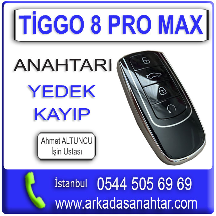 Cherry Tiggo 8 Pro Max Anahtarı, yedek anahtar işlemi, aracın mevcut anahtarı üzerinden özel cihazlarla programlanarak yapılır. Anahtarınız orijinal özelliklerinde kopyalanır ve test edilerek teslim edilir.Cherry Tiggo 8 Pro Max Anahtarı yedek ihtiyacınız varsa bizi arayınız 0544 505 6969 çünkü çok kısa sürelerde yedek Tiggo 8 Pro Max Anahtarı yapabilmekteyiz.