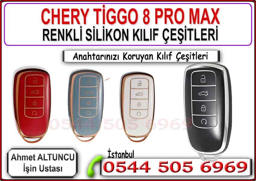Chery Tiggo 8 Pro Max anahtar kılıfı – şık ve koruyucu tasarım