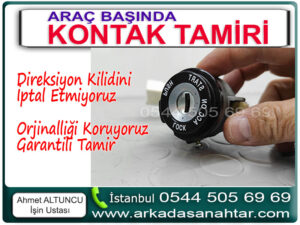 Oto Kontak Tamiri Yaparken En Sık Karşılaşılan Arızalar Oto kontak tamiri sırasında yaygın olarak karşılaştığımız arıza şikayetlerini sıralayacak olursak, ilk sırada anahtar sıkıştı arızası yer alır. Bu arızayı sırasıyla kontak sıkıştı, anahtar dönmüyor, kontak dönmüyor, araç çalışmıyor ve araç stop etmiyor gibi sorunlar takip eder.