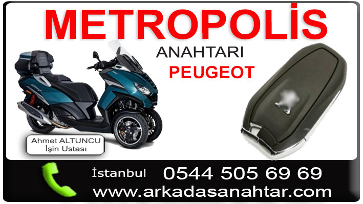Metropolis yedek kayıp orjinal anahtar yapımı kodlama Peugeot anahtarı.