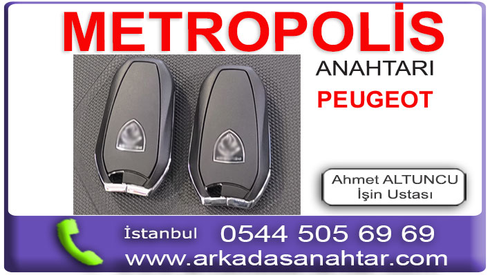Peugeot Metropolis yedek kayıp orjinal anahtar yapımı kodlama