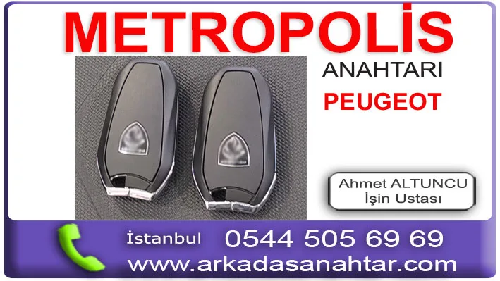 Peugeot Metropolis yedek kayıp orjinal anahtar yapımı kodlama