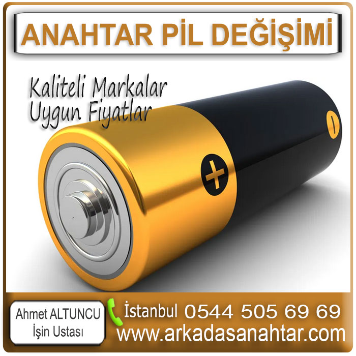 Kaliteli anahtar pili kullanmak mutlaka size + olarak geri dönecektir. Kalitesi düşük pillerin akıntı yaparak anahtar yada kumandaya geri dönüşü olmayan zararlar vermektedir. Bu sebeple marka pil kullanmak faydalı olacaktır.Birçok marka pil stoğuyla müşterilerimize hizmet vermeye devam ediyoruz. Oto anahtar pili yada kepenk garaj bariyer alarm pil değişimi için sizleri işyerimize bekliyoruz. Kısa sürede pilinizi yenisiyle değiştirebiliriz.