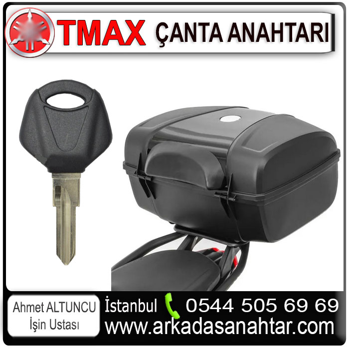 Yamaha Tmax marka motorların çantalı modellerine çanta anahtarı yapımı için professional hizmet. Akıllı çanta anahtarı ve diğerleri için tüm anahtarlar kayıp olsada anahtar yapabilmekteyiz. Yamaha tmax çanta anahtarı.