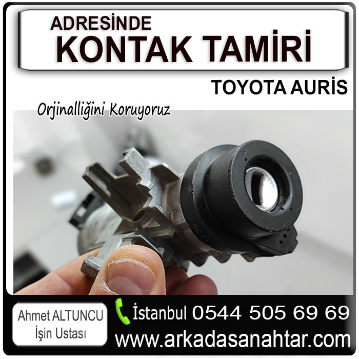 Toyota Auris Kontak Tamiri, Yaris modellerinde sık görülen “anahtar dönmüyor” veya “kontak sıkıştı” sorunları genellikle mekanik aşınma veya kontak içindeki elemanların kırılması arızalarından kaynaklanır 0544 505 6969. Uzman çilingir ekibimiz, Toyota Auris kontak tamiri işlemlerini aracınızı çekiciye gerek kalmadan yerinde gerçekleştirir. Orijinal uyumlu parçalar kullanılarak yapılan onarımlar garantilidir.