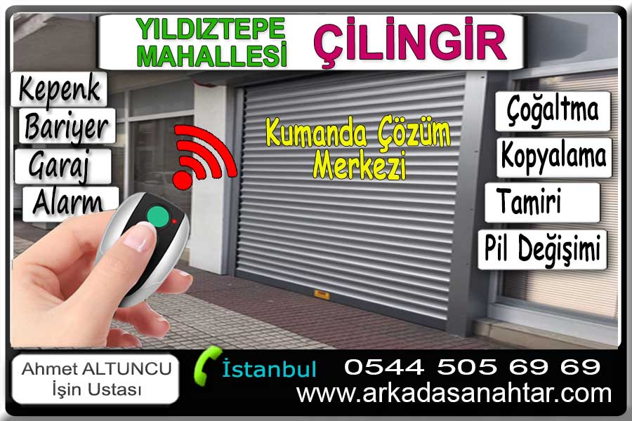Bağcılar Yıldıztepe mahallesi kapenk garaj bariyer kumandası. Yedek kumanda kodlama çoğaltma tamir ve pil değişimi.