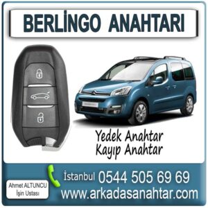 Citroen Berlingo Anahtarı, yedek anahtar işlemi, aracın mevcut anahtarı üzerinden özel cihazlarla programlanarak yapılır. Anahtarınız orijinal özelliklerinde kopyalanır ve test edilerek teslim edilir. Yada en son sistem cihazlar araca obd soketinden bağlanarak yeni bir anahtar araç hafızasına kaydedilir. Berlingo Anahtarı yedek ihtiyacınız varsa bizi arayınız 0544 505 6969 çünkü çok kısa sürelerde yedek Berlingo Anahtarı yapabilmekteyiz. Anahtar ihtiyacınız varsa bizi arayınız 0544 505 6969 çünkü çok kısa sürelerde yedek Berlingo Akıllı Anahtar yapabilmekteyiz.