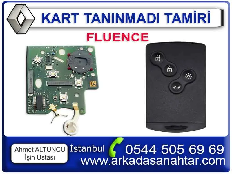fluence kart taninmadi tamiri renault card repair 1