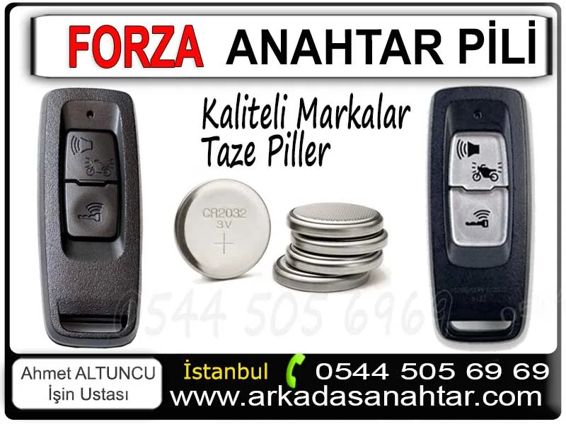 Honda Forza 250 kumandası yada akıllı anahtar pil değişimi