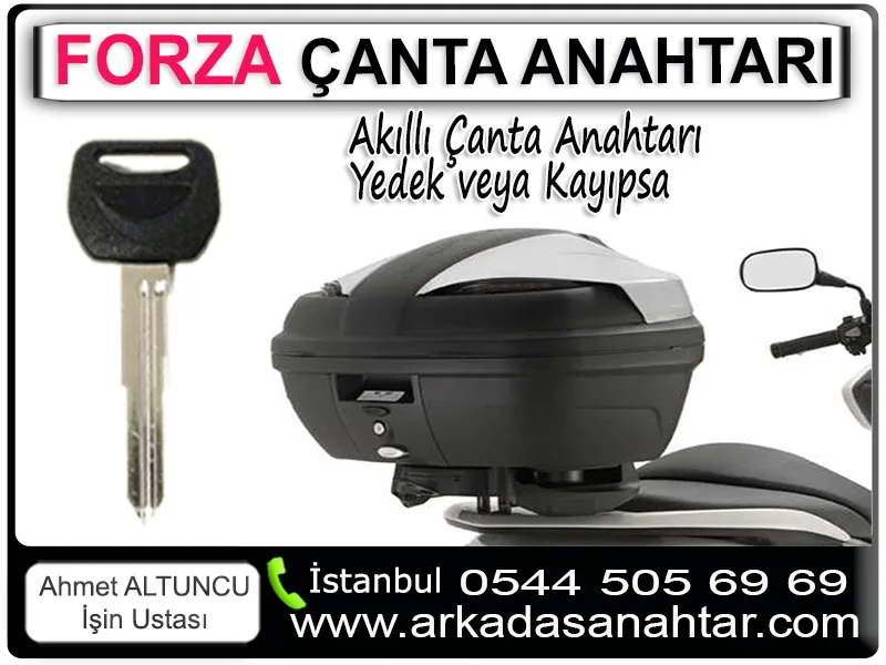 Honda Forza motosikletlerin çantalı modelleri için akıllı çanta anahtarı