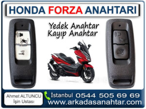 Honda Forza anahtarınızı kaybettiyseniz endişelenmeyin. Uzman ekibimizle Honda Forza anahtar yapımı konusunda profesyonel çözümler sunuyoruz. Tüm anahtarlar kayıp olsa dahi, motosikletinizin kontağına yeni anahtar tanıtımı yaparak sorunu kısa sürede çözüyoruz.