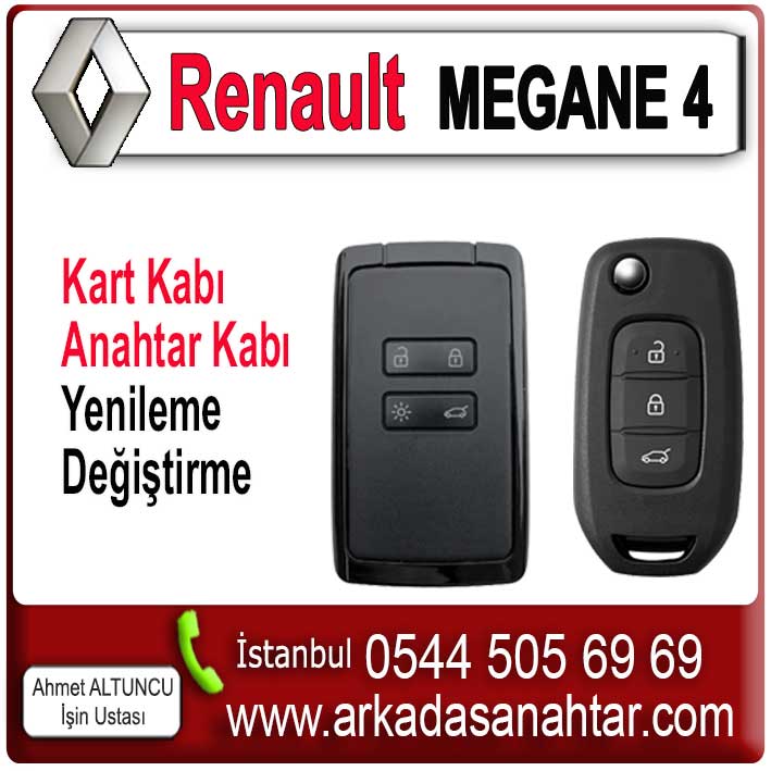 Megane 4 kart anahtar kabı yenileme değiştirme. Sustalı anahtarların susta mekanizmaları zaman içinde bozulabilmektedir. Bu arıza maalesef tamir edilememiyor ve anahtar kabının tamamen değişmesi ve yenilenmesi gerekmektedir. Tüm marka ve model araba anahtarlarının yedek parçalarını işyerimizden temin edebilirisiniz. İşyerimize gelen müşterilerimizin anahtarlarını kısa sürede yenilemekteyiz. Renault Megane 4 anahtar kabı, Megane 4 anahtar kabı.