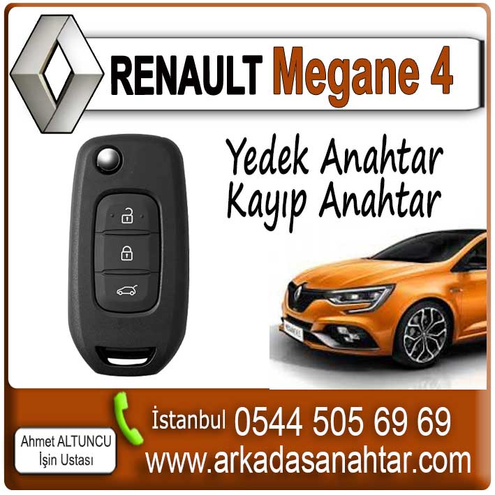 Megane 4 Anahtarı, yedek anahtar işlemi, aracın mevcut anahtarı üzerinden özel cihazlarla programlanarak yapılır.Anahtarınız orijinal özelliklerinde kopyalanır ve test edilerek teslim edilir. Yada en son sistem cihazlar araca obd soketinden bağlanarak yeni bir anahtar araç hafızasına kaydedilir. Megane 4 Anahtarı yedek ihtiyacınız varsa bizi arayınız yada x marka aracınıza anahtar lazımsa bizi arayınız 0544 505 6969 çünkü çok kısa sürelerde yedek Renault Megane 4 Anahtar yapabilmekteyiz.