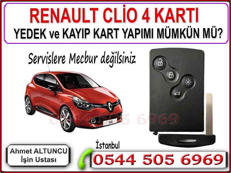 Renault Clio 4 kart yapımı yedek ve kayıp