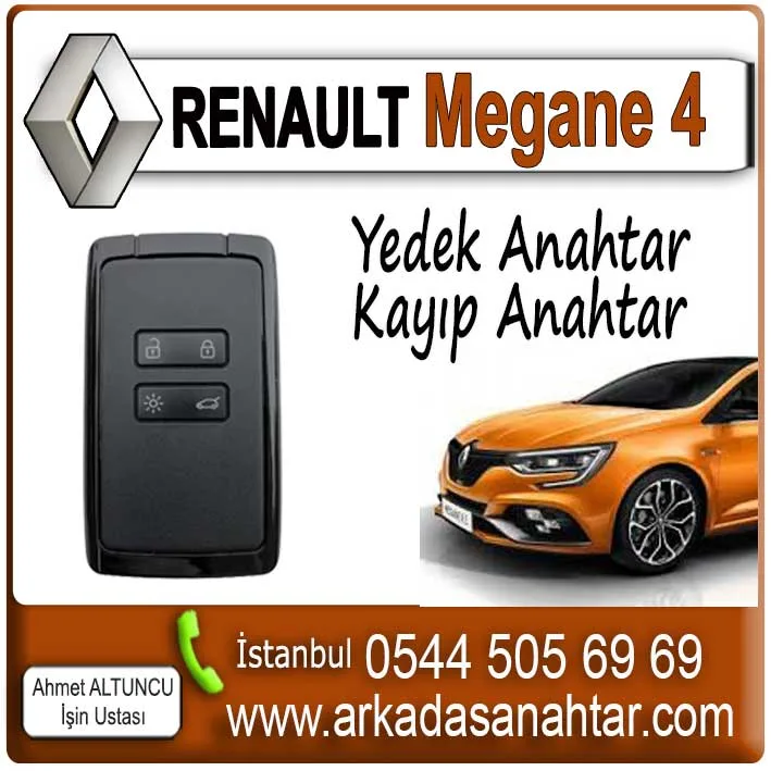 Megane 4 Kart 2 Megane 4 kart , yedek kart işlemi, aracın mevcut kartları üzerinden özel cihazlarla programlanarak yapılır. Anahtarınız orijinal özelliklerinde kopyalanır ve test edilerek teslim edilir. Yada en son sistem cihazlar araca obd soketinden bağlanarak yeni bir kart anahtar araç hafızasına kaydedilir. Megane 4 Kart yedek ihtiyacınız varsa bizi arayınız yada reno marka aracınıza anahtar lazımsa bizi arayınız 0544 505 6969 çünkü çok kısa sürelerde yedek Renault Megane 4 Kart yapabilmekteyiz.