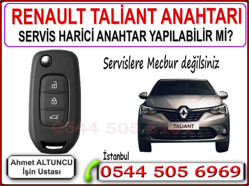 Renault Taliant anahtar yapımı servislere mecbur değilsiniz.