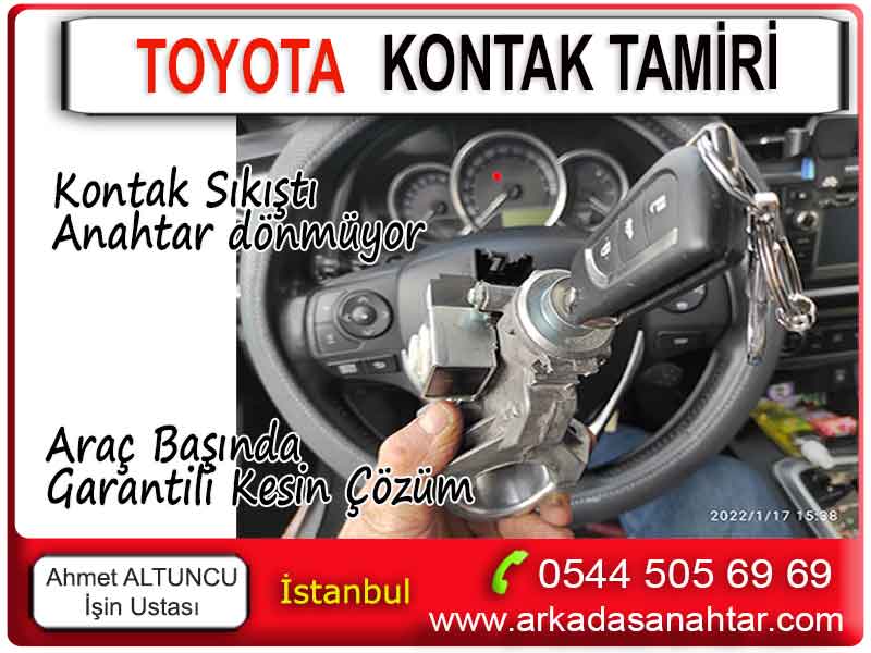 Toyota Corolla Kontak Tamiri 1 toyota corolla kontak tamiri anahtar sikisti donmuyor ignition repair key 1