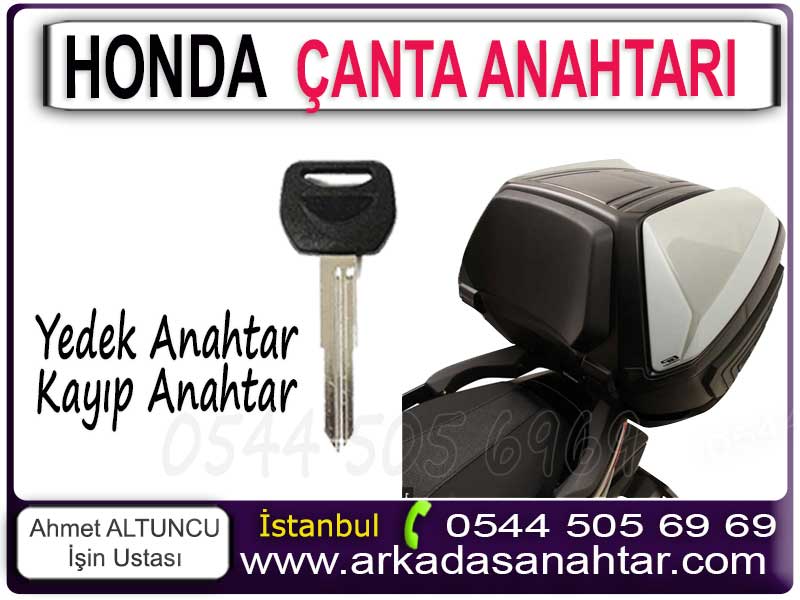 Honda Motor Anahtarı Kumandası 14 Honda Motor Çanta anahtarı yapımı. Honda motorların tümünün çantalı modellerine çanta anahtarı yapımı için professional hizmet. Akıllı çanta anahtarı veya diğerleri için tüm anahtarlar kayıp olsada anahtar yapabilmekteyiz.