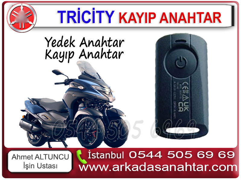 Yamaha Tricity Anahtarı Kayıp kumanda. Yamaha Tricity motorunuzun kumandasını mı kaybettiniz? Endişelenmeyin! Uzman ekibimizle Yamaha Tricity kayıp kumanda yapımı için hizmetimiz mevcuttur. Yamaha Tricity kumandası konusunda Professional çözümler sunuyoruz. Tüm anahtarla