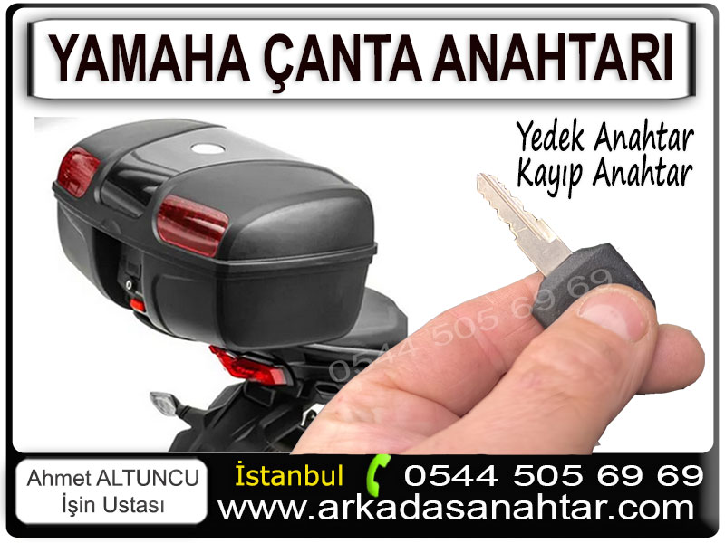 Yamaha Çanta anahtarı yapımı. Yamaha motorların tümünün çantalı modellerine çanta anahtarı yapımı için professional hizmet. Akıllı çanta anahtarı veya diğerleri için tüm anahtarlar kayıp olsada anahtar yapabilmekteyiz.