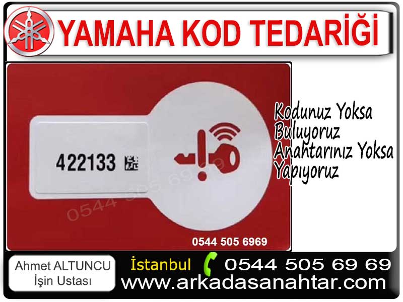 Yamaha motor kodu bulma. Kumandayla çalışan birçok motosikletin, anahtar kayıpken çalışabilmesi  ve çalıştırılabilmesi için üretici firma tarafından kullanıcıya verdikleri kod vardır. Kullanıcı bu kod sayesinde anahtarın başına olumsuz bir durum geldiğinde yada pili bittiğinde motoru çalıştırma imkanına kavuşur.