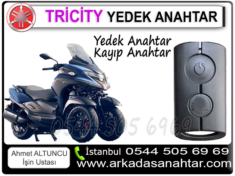 Yamaha Tricity Anahtarı Yamaha Tricity Yedek kumanda ihtiyacınız varsa bizi arayınız 0544 505 6969 çünkü çok kısa sürelerde yedek Tricity akıllı kumanda yapabilmekteyiz.