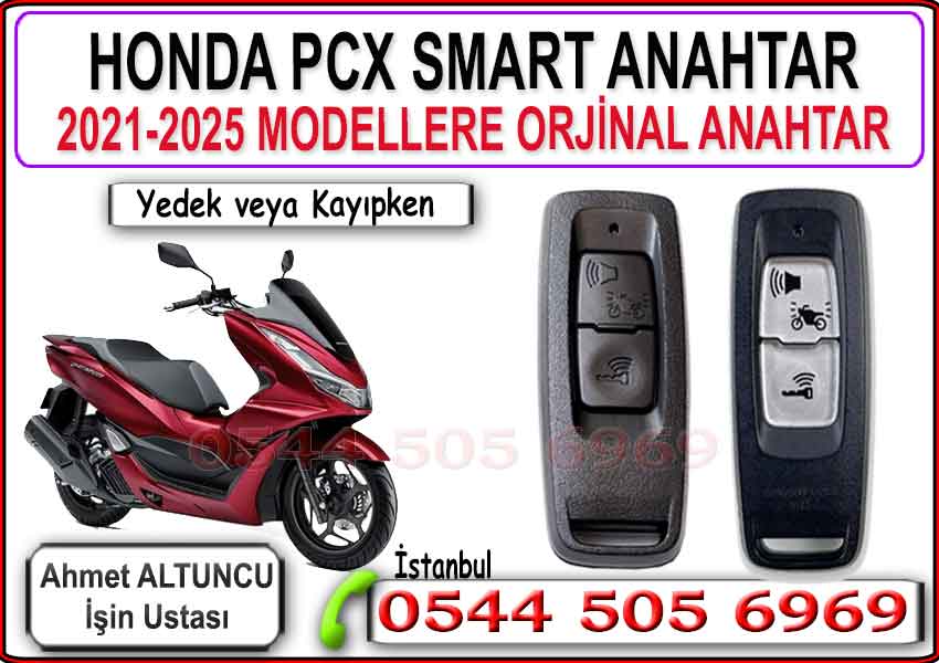 Honda Pcx akıllı anahtar yapımı yedek ve kayıp